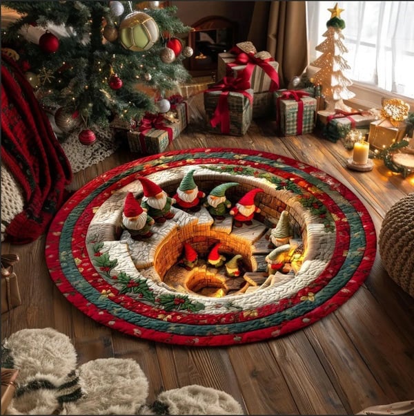 Bring Christmas Magic Home With This 3D Gnome Illusion Rug