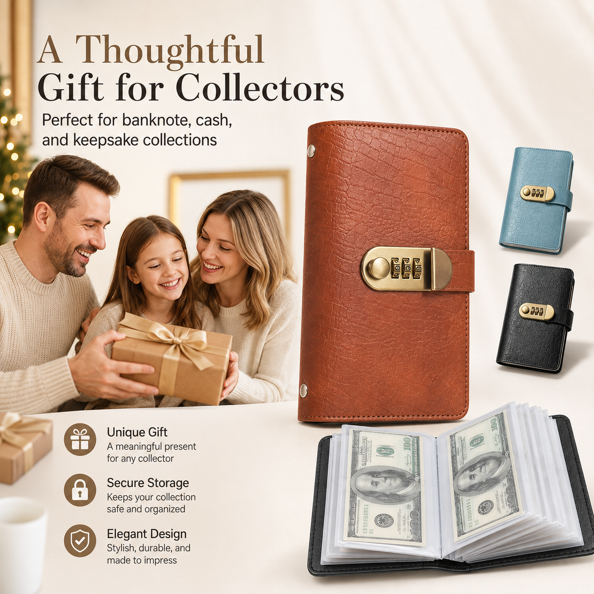šµ 50% OFF Secure Banknote Collection Booklet ā Holds Up to 100 Notes š