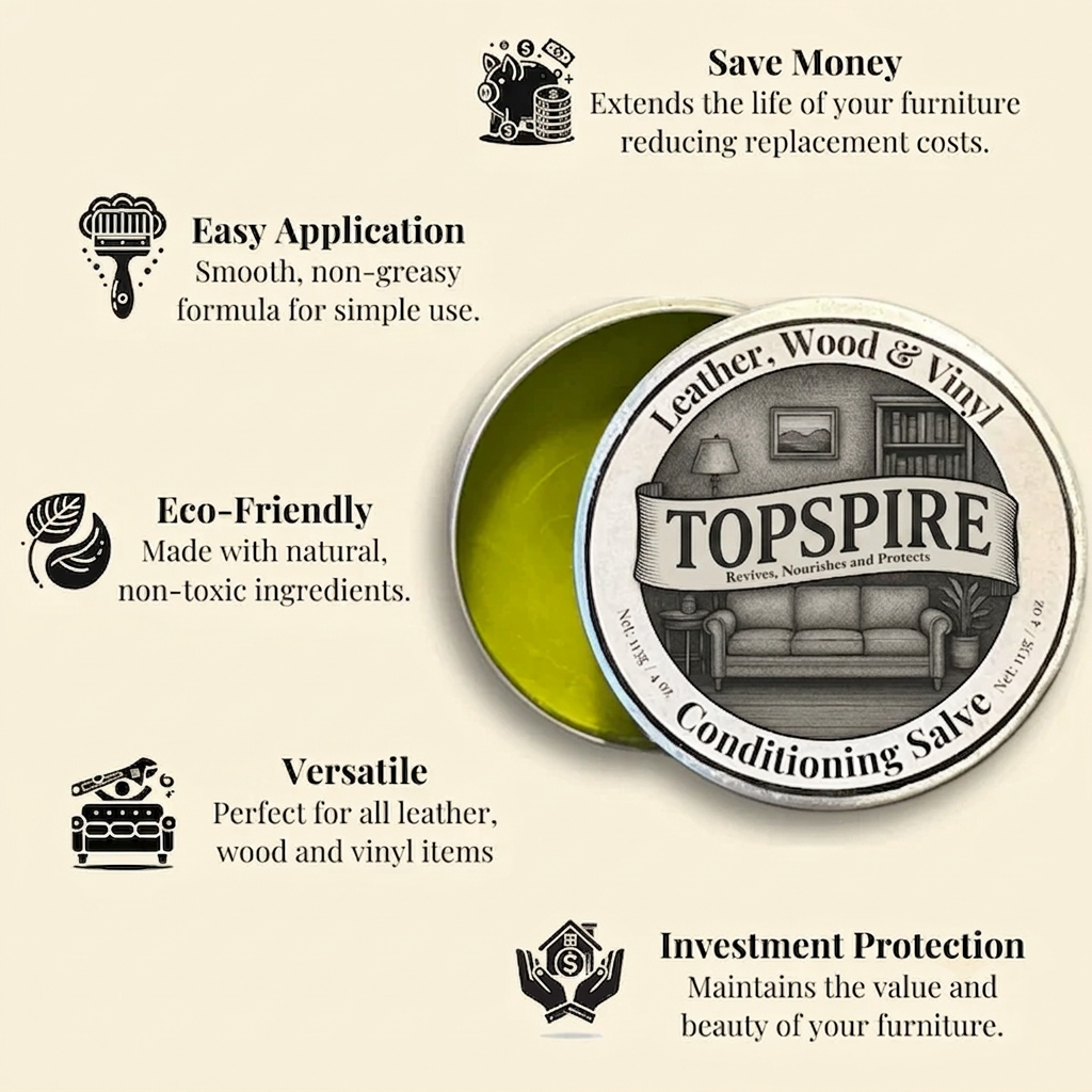 Leather & Furniture Repair Salve + Applicator Brush
