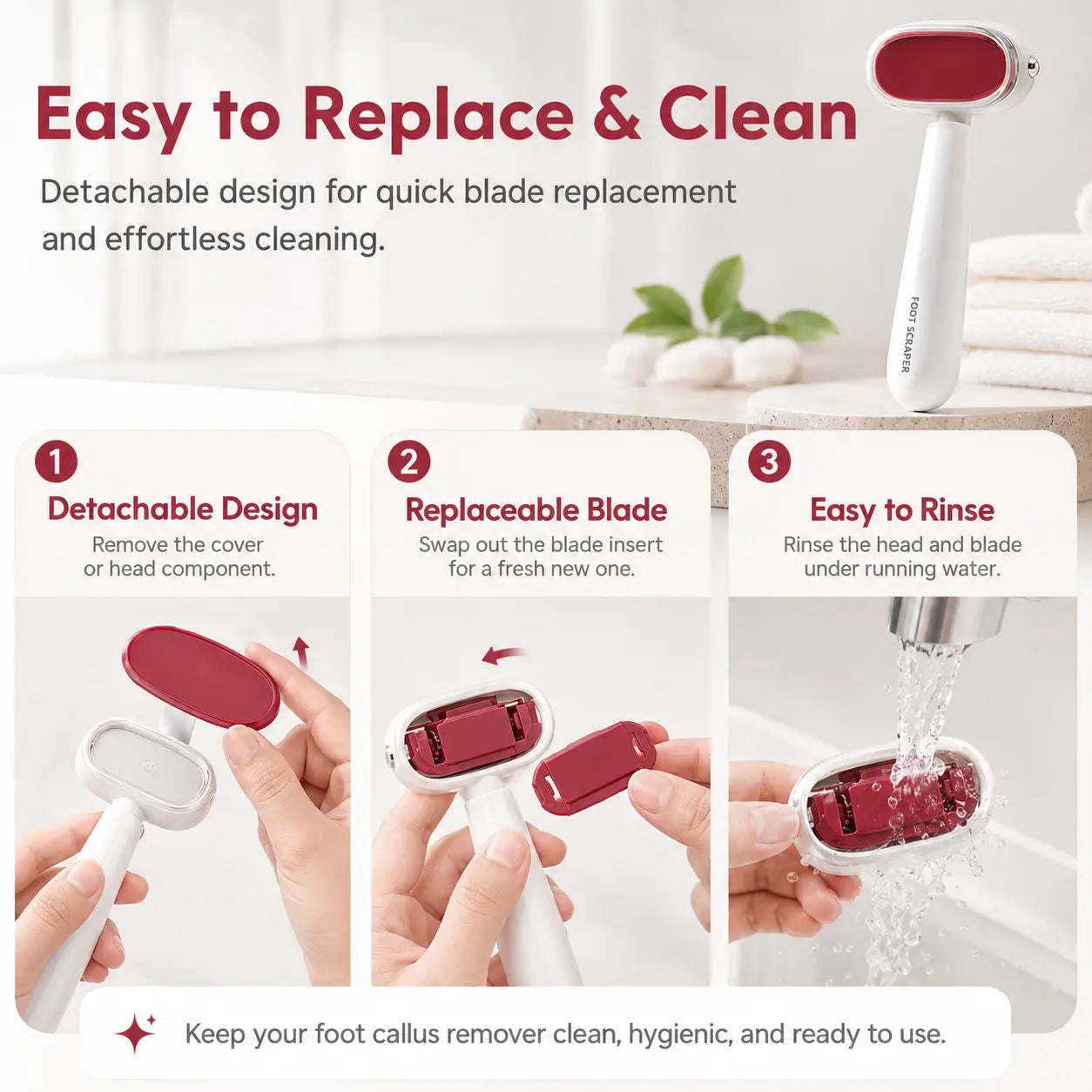 🔥 LAST DAY 50% OFF 👣 Dual-Sided Foot Callus Remover ✨ Smooth Rough Heels Fast