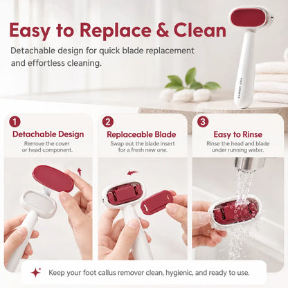🔥 LAST DAY 50% OFF 👣 Dual-Sided Foot Callus Remover ✨ Smooth Rough Heels Fast