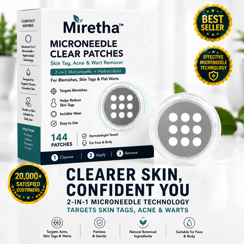 ✨Miretha® 2-in-1 Microneedle &Hydrocolloid Patch