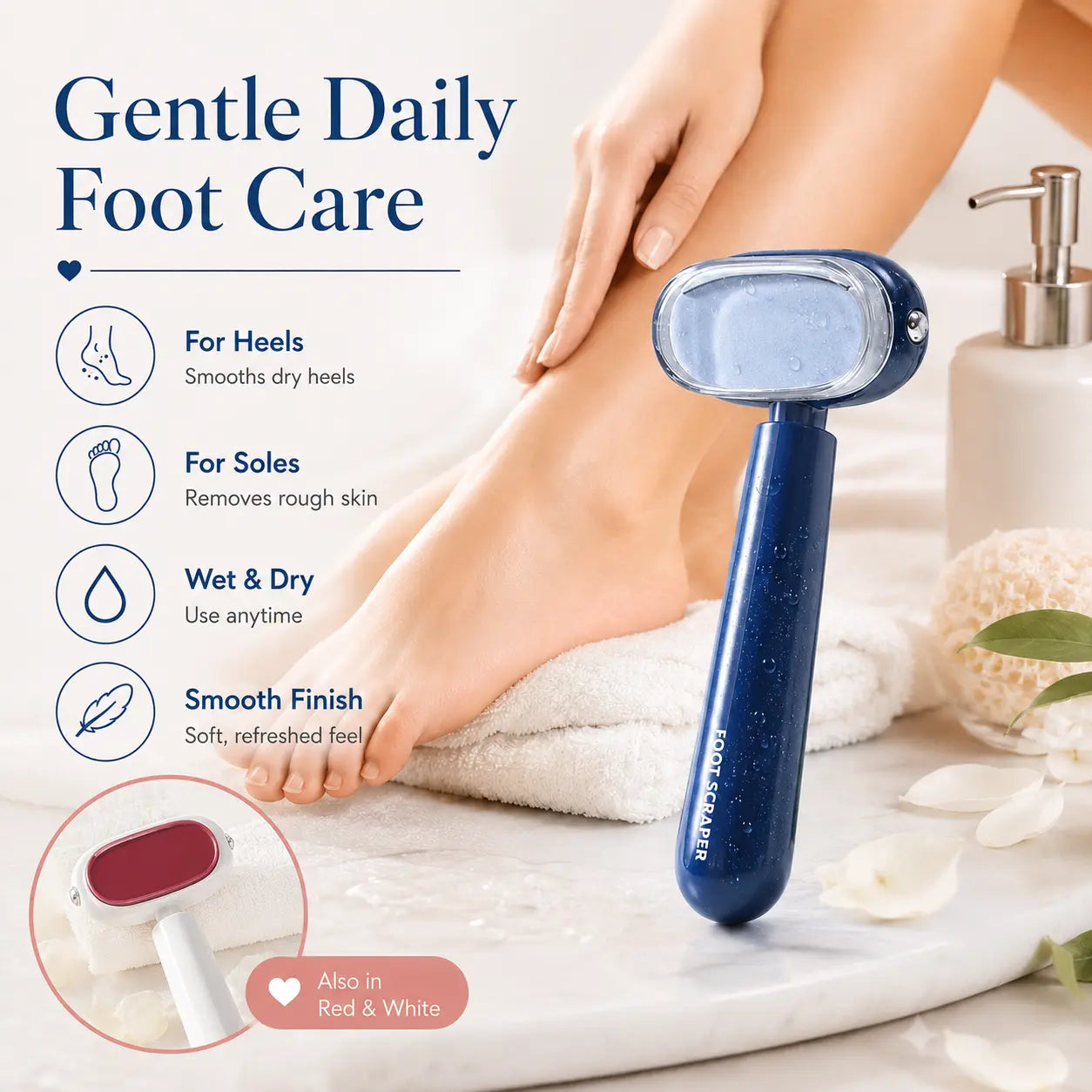 🔥 LAST DAY 50% OFF 👣 Dual-Sided Foot Callus Remover ✨ Smooth Rough Heels Fast