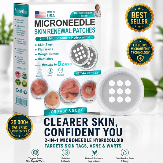 Miretha® 2-in-1 Microneedle & Hydrocolloid Patch