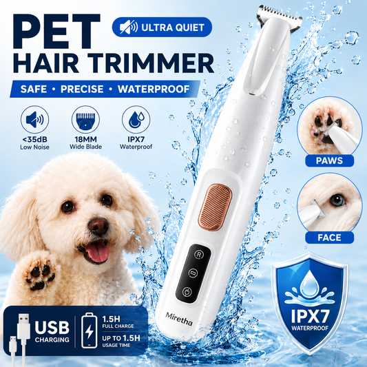 ✂️🐾Precision Pet Trimmer – Safe Grooming for Paws, Eyes & Tail with LED Light