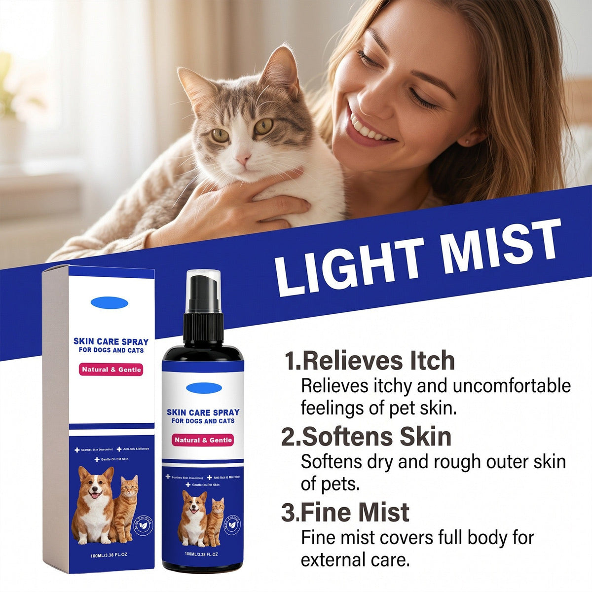 Hot Spot & Itch Relief Spray for Dogs & Cats