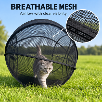 🐱🌿 Cat Haven™ – Pop-Up Mesh Playpen