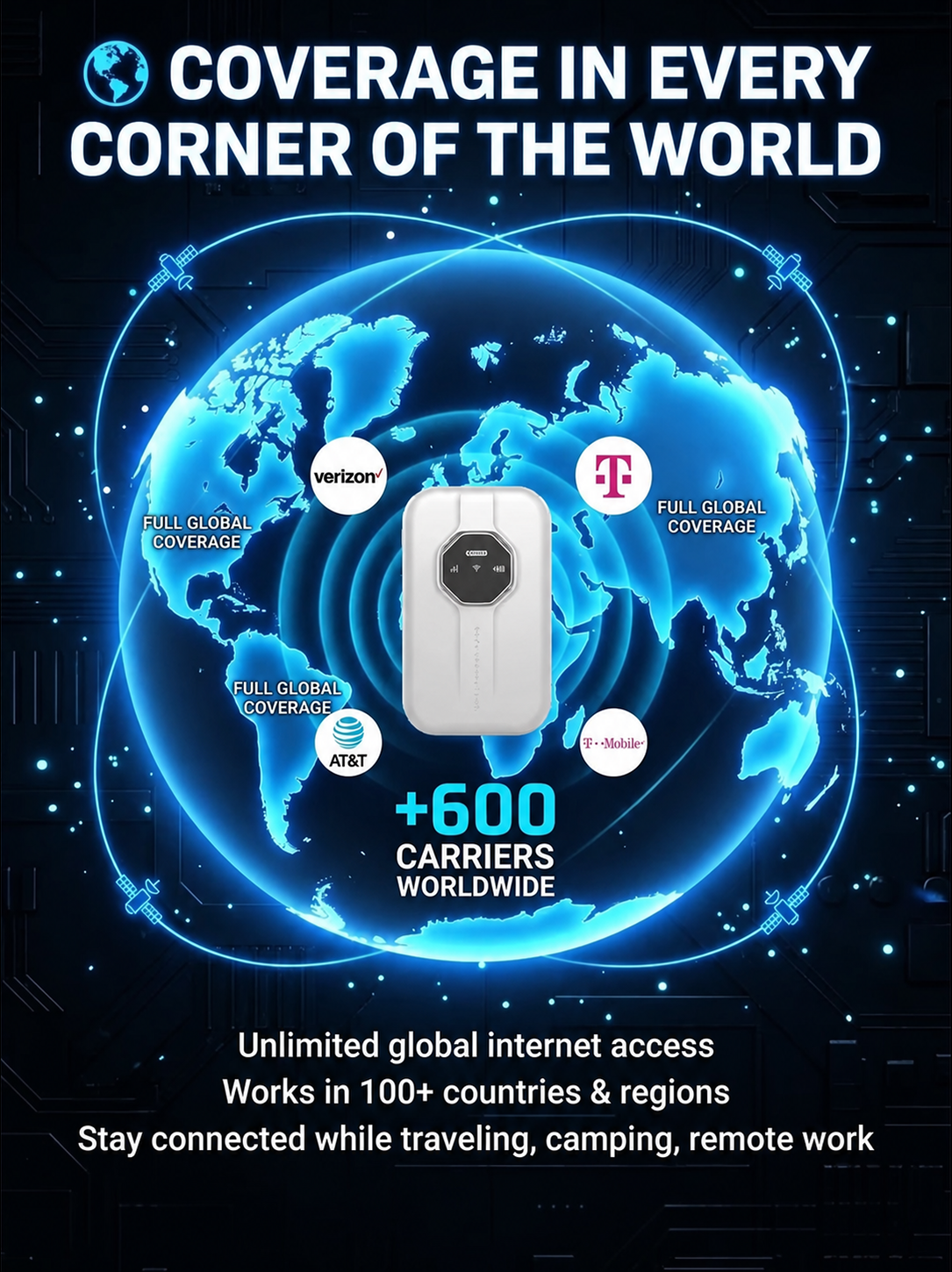 Boundless Portable WiFi – Global Coverage for Travel & Business