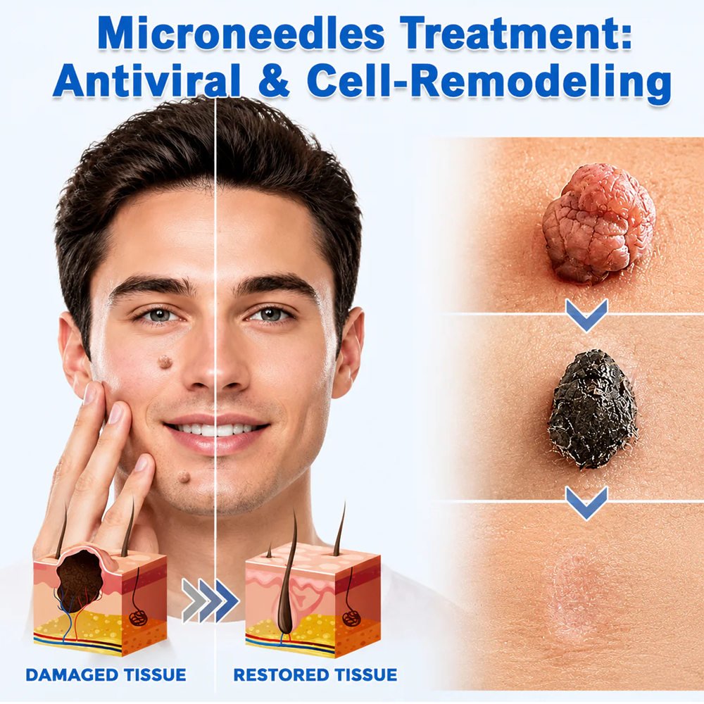 Miretha® 2-in-1 Microneedle & Hydrocolloid Patch👨‍⚕️ | Removes raised moles, acne, flat warts, and skin tags | Helps improve wrinkles, scars, and blemishes | Invisible patches for face and body💖