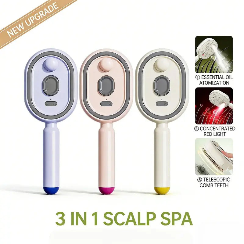 3-in-1 Mist Spray Scalp Massage Comb