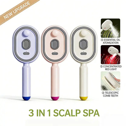 3-in-1 Mist Spray Scalp Massage Comb