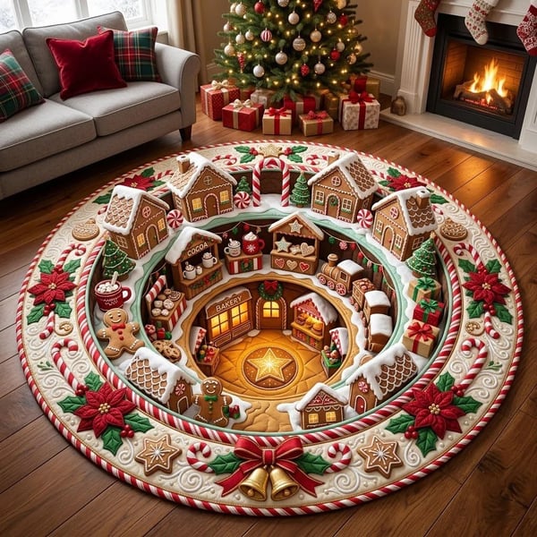 Bring Christmas Magic Home With This 3D Gnome Illusion Rug