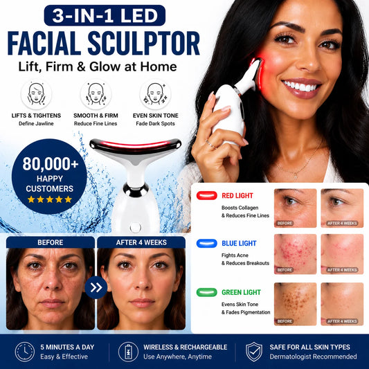 MIRETHA 3-in-1 LED Facial Sculptor