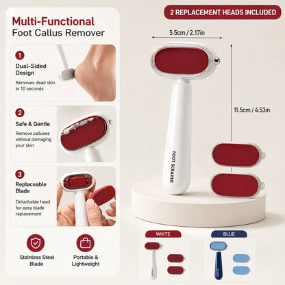 🔥 LAST DAY 50% OFF 👣 Dual-Sided Foot Callus Remover ✨ Smooth Rough Heels Fast
