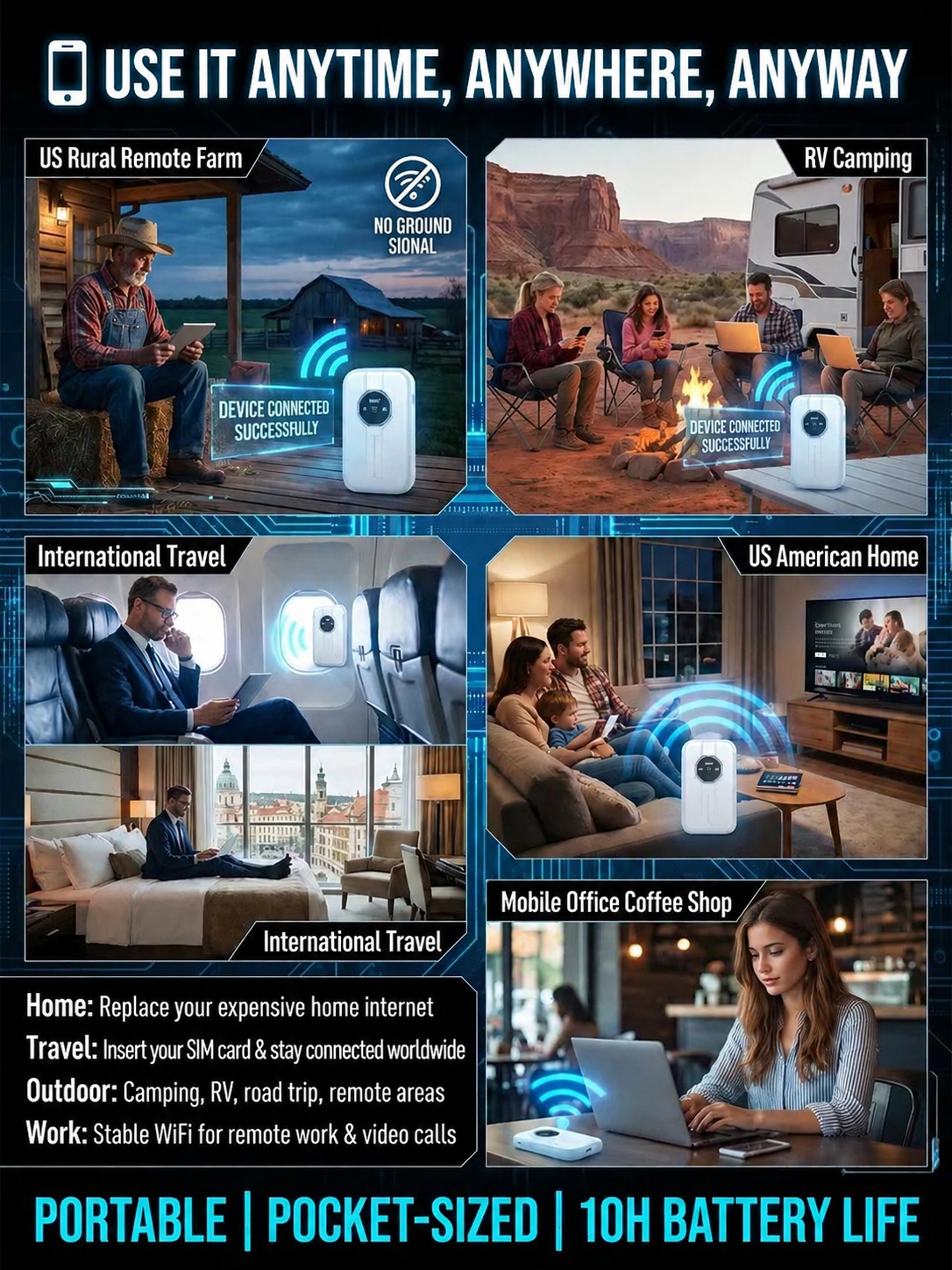 Boundless Portable WiFi – Global Coverage for Travel & Business