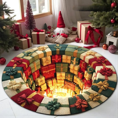 Bring Christmas Magic Home With This 3D Gnome Illusion Rug