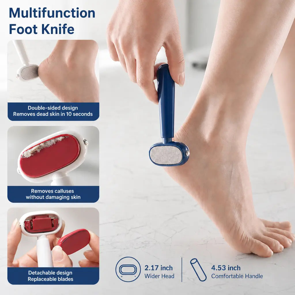 🔥 LAST DAY 50% OFF 👣 Dual-Sided Foot Callus Remover ✨ Smooth Rough Heels Fast