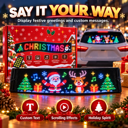 Animated Christmas LED Car Window Display – Make Every Drive Festive