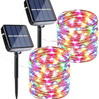 🎁Solar Outdoor String Lights – 72FT 200 LED Fairy Lights with 8 Modes