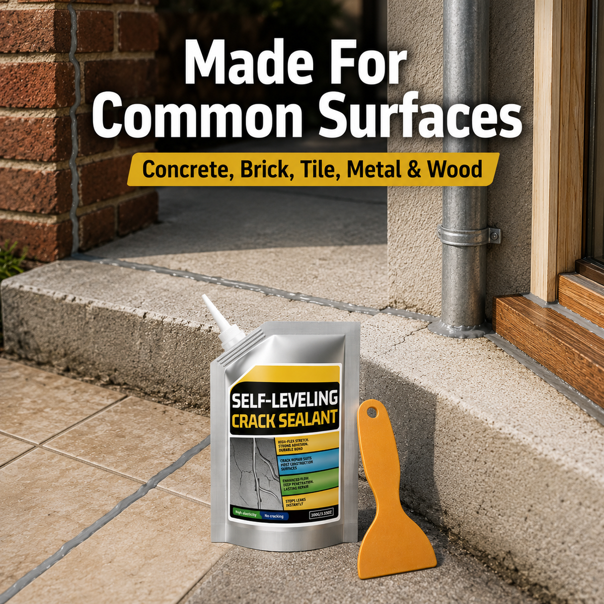 🛠️ Self Leveling Waterproof Crack Sealant 💧