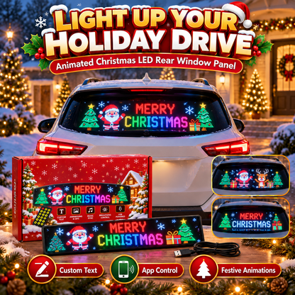 Animated Christmas LED Car Window Display – Make Every Drive Festive