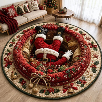 Bring Christmas Magic Home With This 3D Gnome Illusion Rug