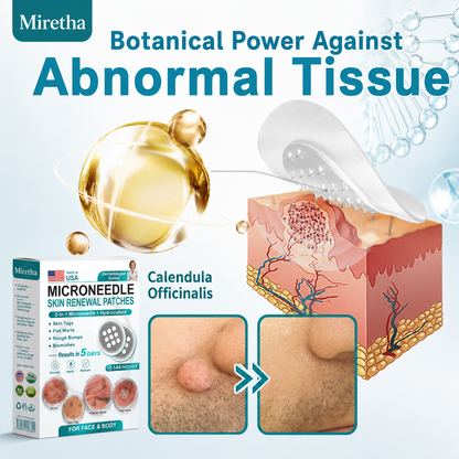 Miretha® 2-in-1 Microneedle & Hydrocolloid Patch👨‍⚕️ | Removes raised moles, acne, flat warts, and skin tags | Helps improve wrinkles, scars, and blemishes | Invisible patches for face and body💖