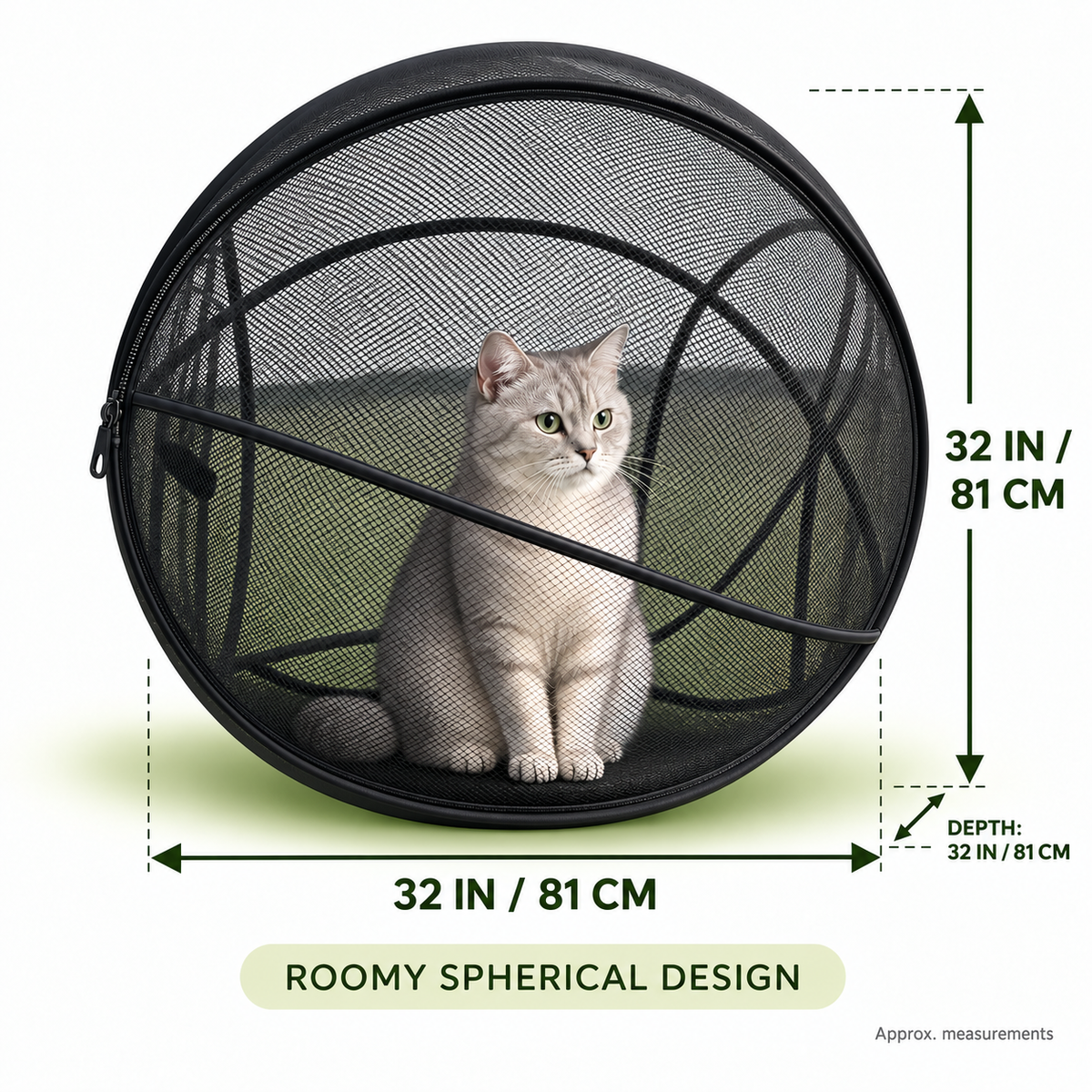 🐱🌿 Cat Haven™ – Pop-Up Mesh Playpen