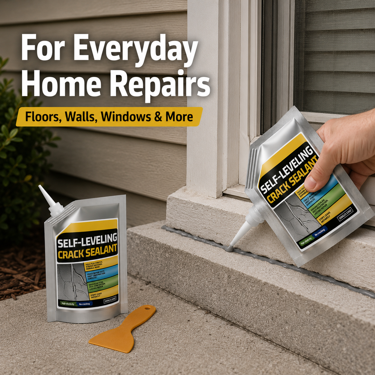 🛠️ Self Leveling Waterproof Crack Sealant 💧