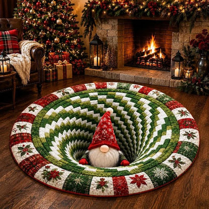 Bring Christmas Magic Home With This 3D Gnome Illusion Rug