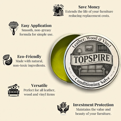Leather & Furniture Repair Salve + Applicator Brush