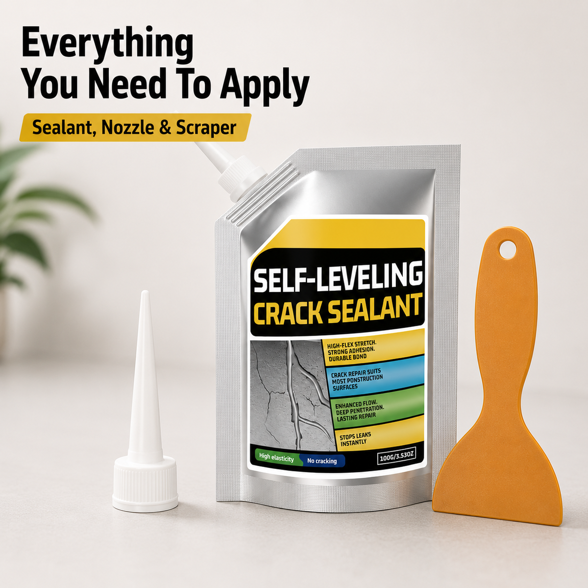 🛠️ Self Leveling Waterproof Crack Sealant 💧