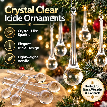 🎄💎✨ Crystal Teardrop Ornaments — Add Sparkle to Your Christmas!