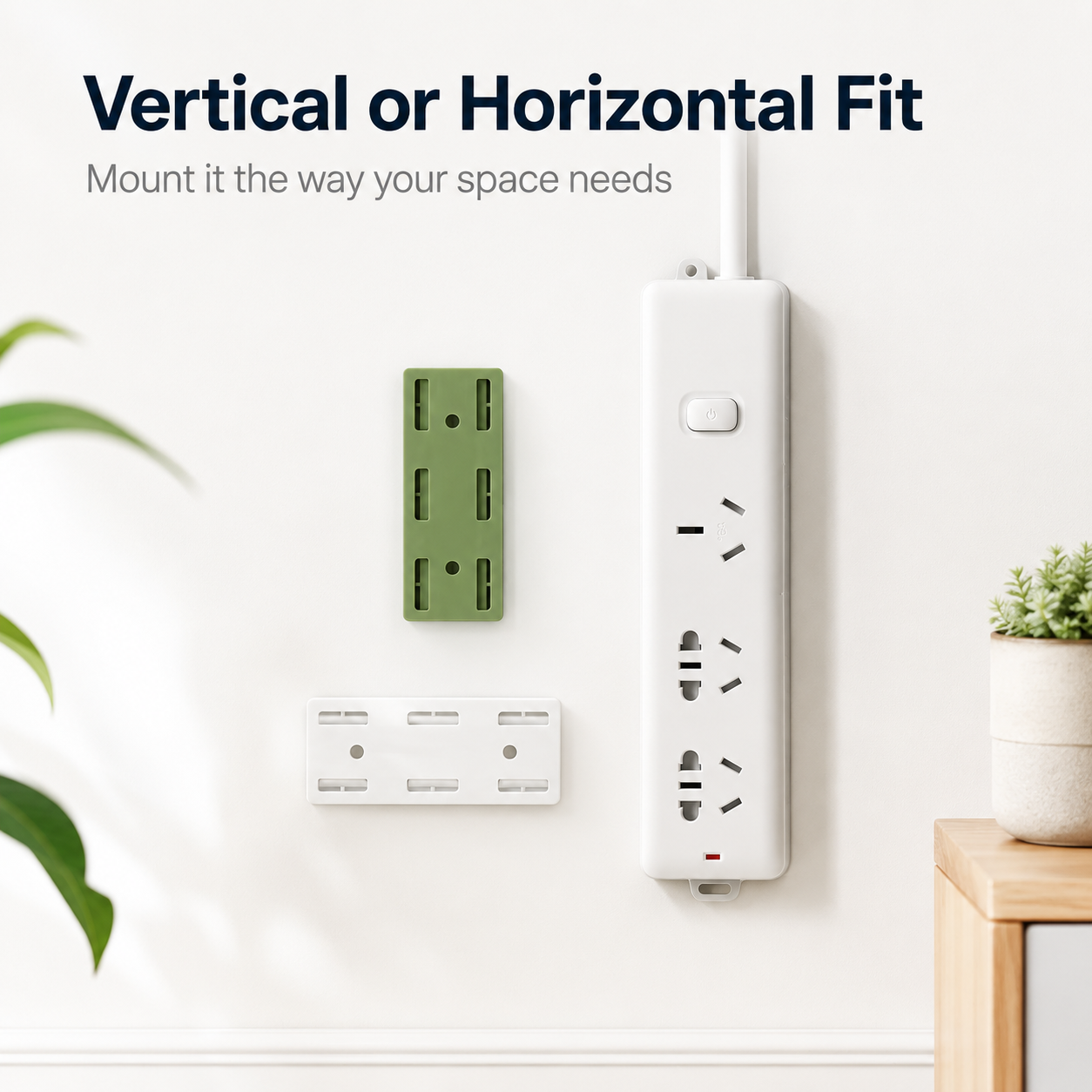 🔥 Today Only 50% OFF 10PCS No-Drill Socket Holders âœ?Peel, Stick & Organize