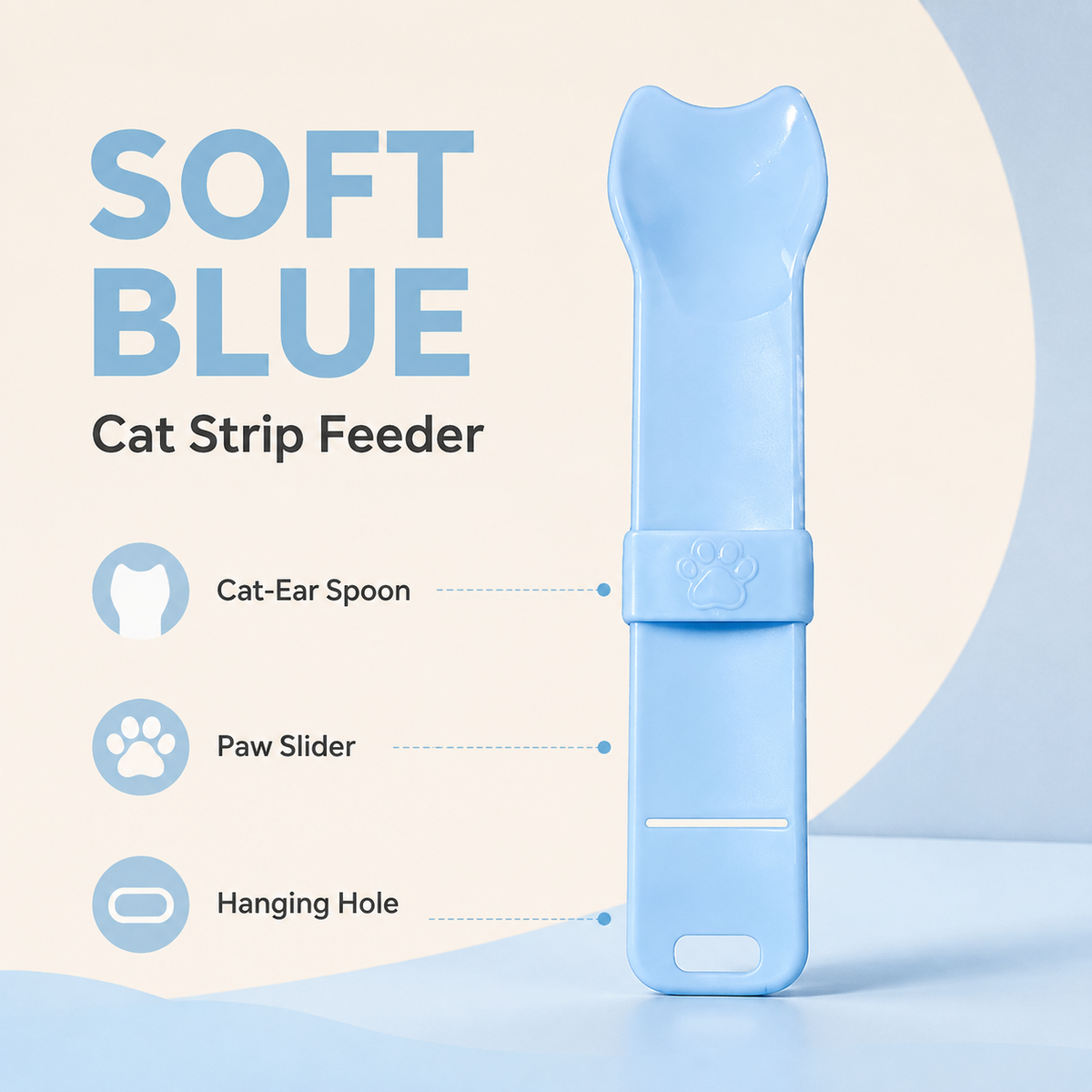 🐾 Cat Treat Tube Squeezer & Strip Feeder for Cleaner, Mess-Free Feeding