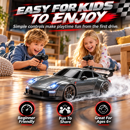 🚗 2.4GHz RC Drift Car For Kids – High Speed Remote Control Racing Fun Toy