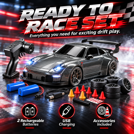 🚗 2.4GHz RC Drift Car For Kids – High Speed Remote Control Racing Fun Toy