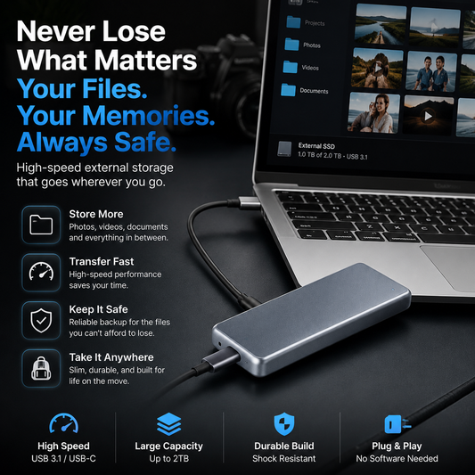 🔥 LAST DAY: 50% OFF Portable SSD — Keep Your Photos & Files Safe!