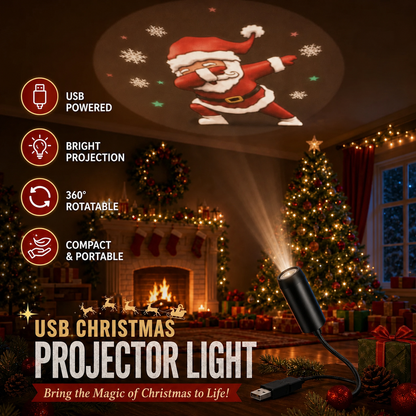 4K Ultra-HD Christmas Projector – 6 or 10 Festive Scenes