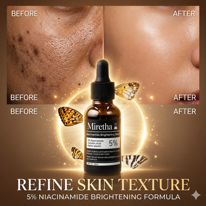 Miretha Niacinamide Brightening Serum | Fade Dark Spots, Acne Marks & Even Skin Tone