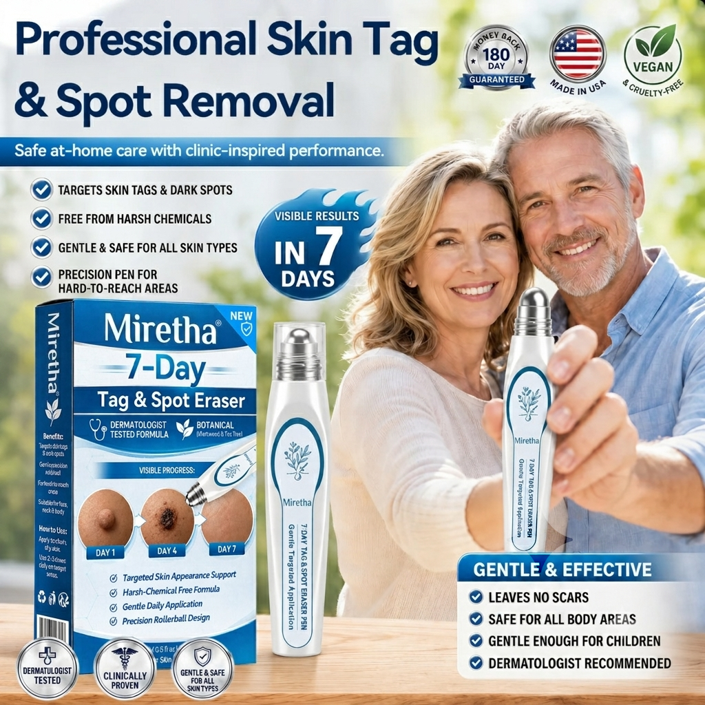 𝟕-𝐃𝒂𝘆 𝐒𝗸𝐢𝐧 𝐓𝒂𝗴 & 𝐒𝐩𝙤𝐭 𝐄𝐫𝒂𝐬𝙚𝐫 Painless & Scar-Free Advanced Imperfection Removal Rollerball Pen