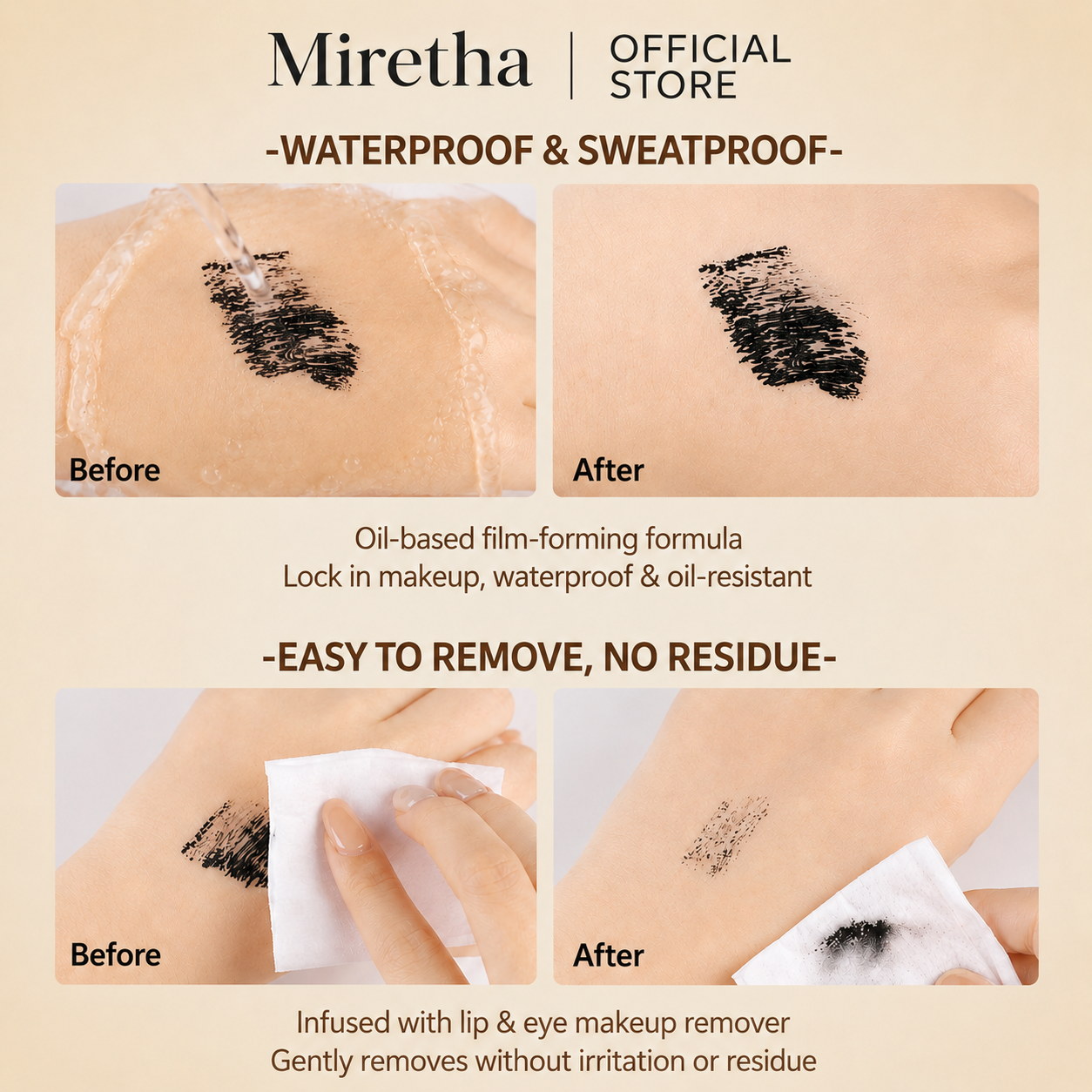 24-Hours Long-Lasting Waterproof Mascara