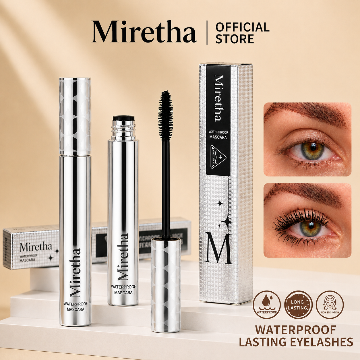 24-Hours Long-Lasting Waterproof Mascara