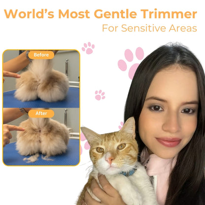 ✂️🐾Precision Pet Trimmer – Safe Grooming for Paws, Eyes & Tail with LED Light