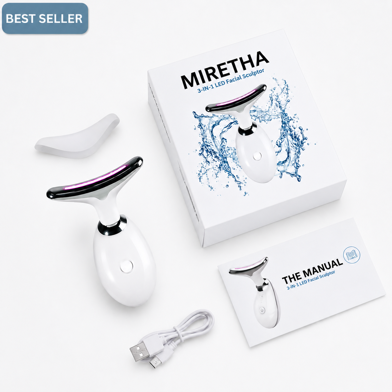 MIRETHA 3-in-1 LED Facial Sculptor