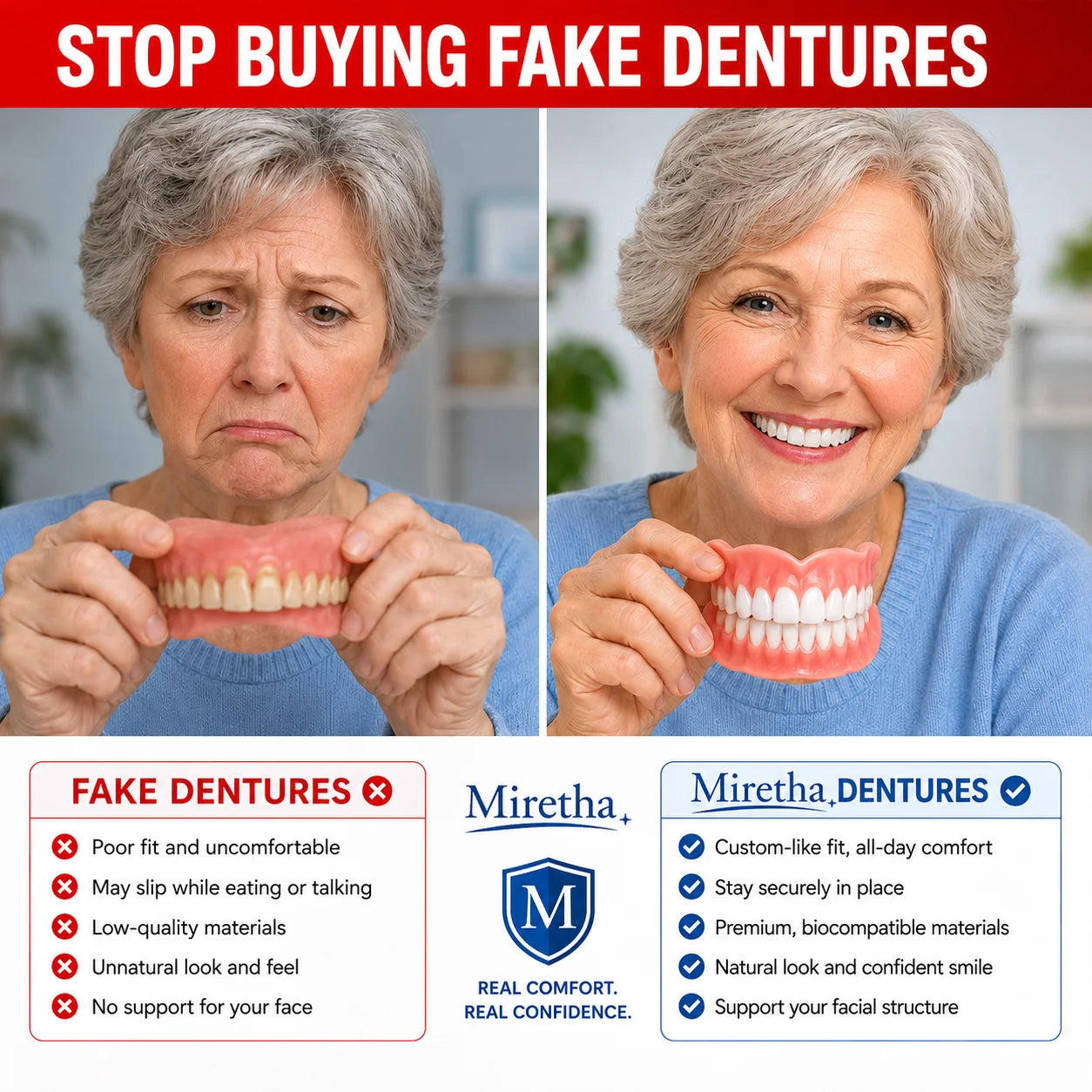Custom-Fit Dentures for Everyday Comfort