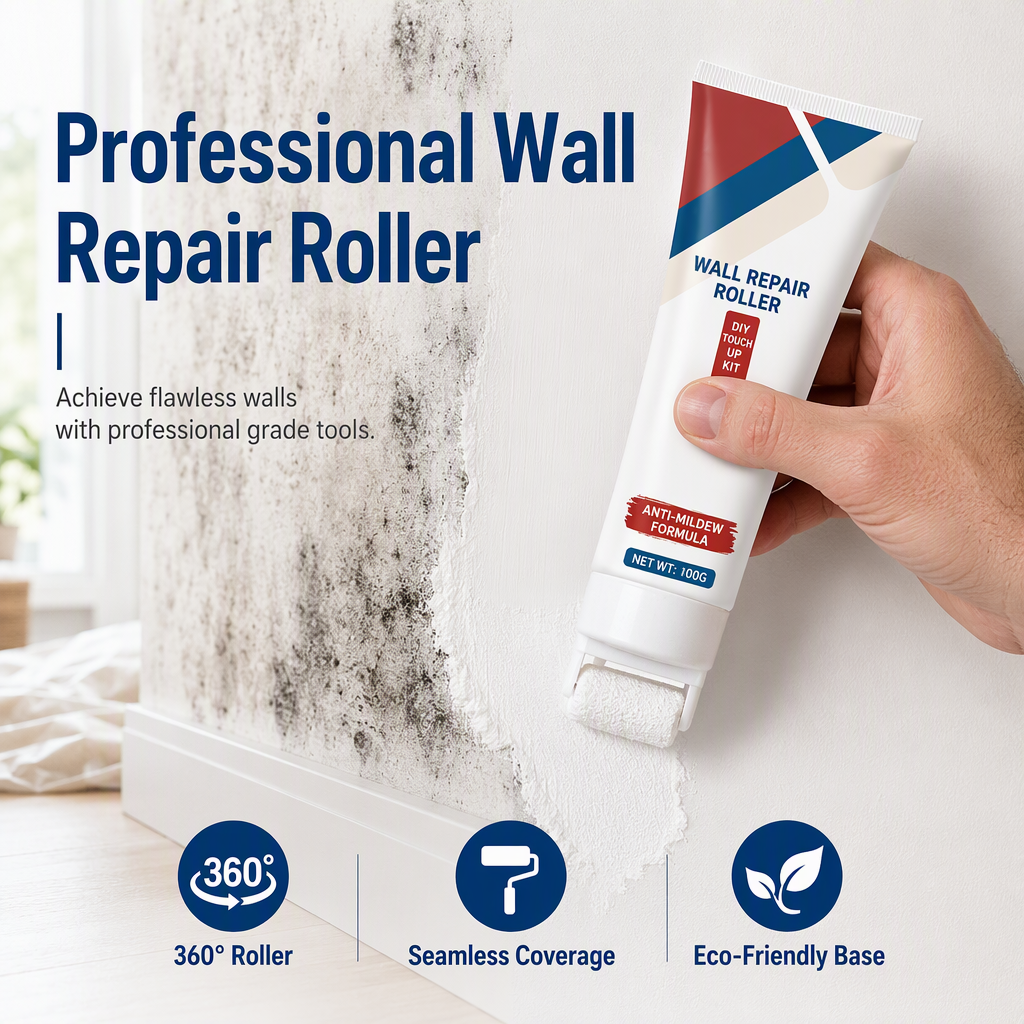 ❤️2-in-1 Wall Repair Paint with Built-In Roller