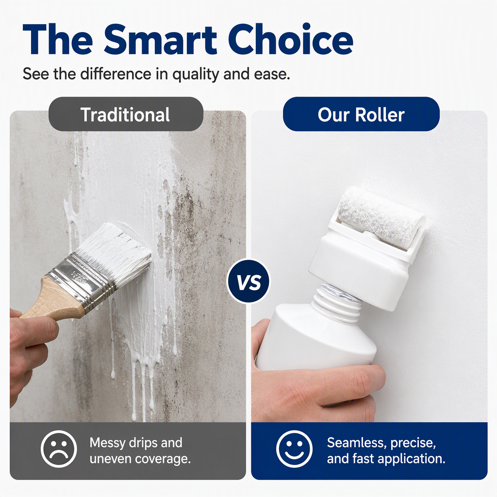 ❤️2-in-1 Wall Repair Paint with Built-In Roller