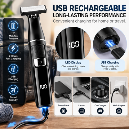 9-in-1 Men's Grooming Kit – One Tool for Beard, Hair & Body