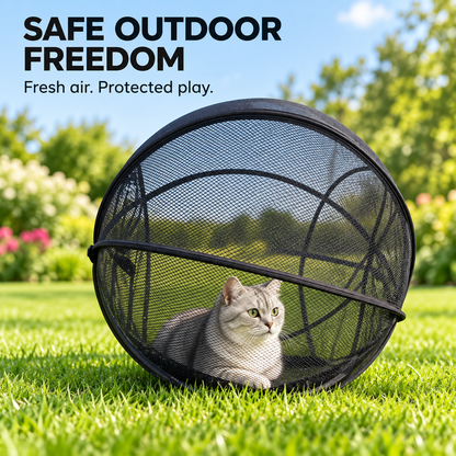 🐱🌿 Cat Haven™ – Pop-Up Mesh Playpen